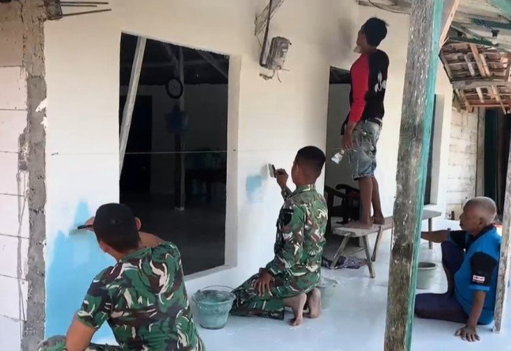TMMD 129 Bojonegoro: Transformasi Rumah Mbah Samijan dan Harapan Baru