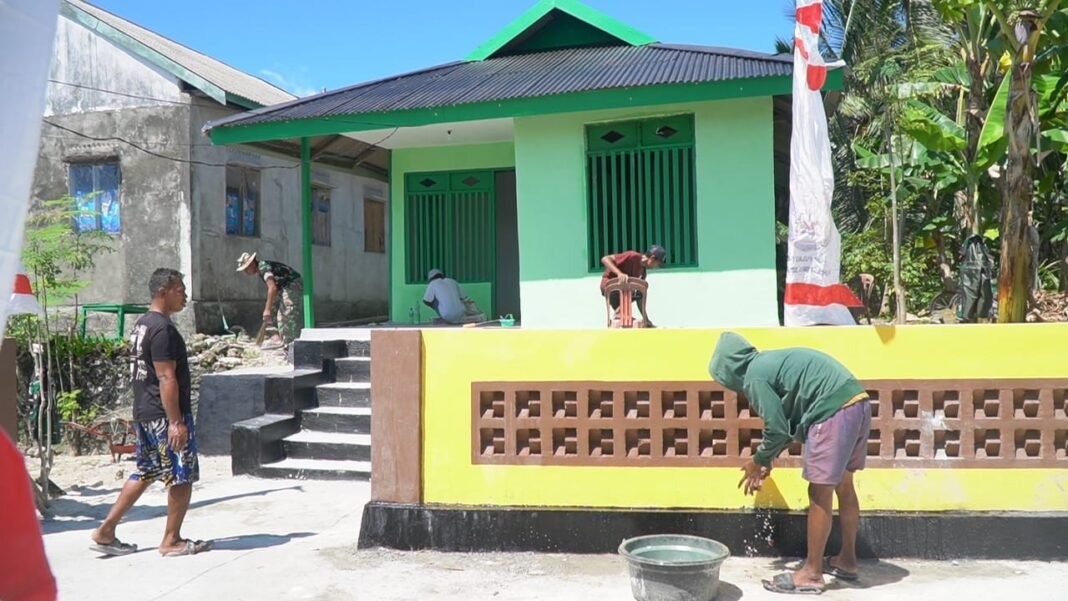Finishing Renovasi RTLH Bapak Hardi di Desa Pulau Dua Sudah Dekat