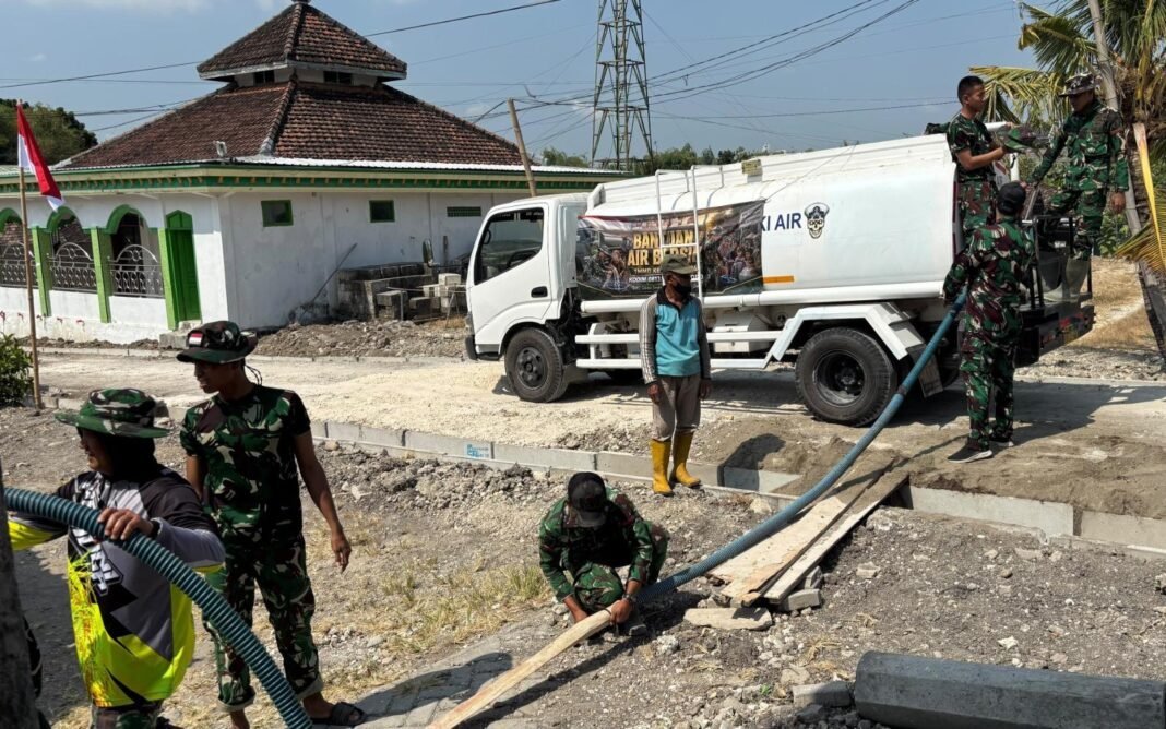 Aksi Sosial Satgas TMMD 129 Bojonegoro: Penyediaan Air Bersih di Kesongo