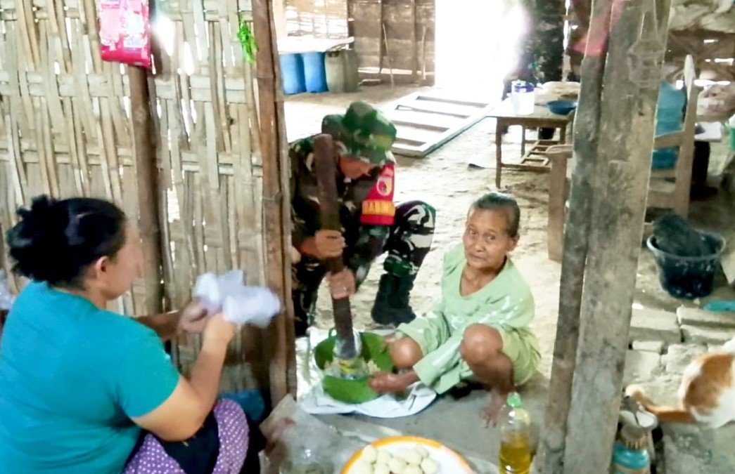 Kebersamaan dalam TMMD 129: Dukungan TNI di Dapur Kesongo