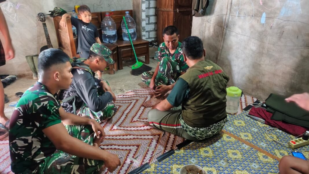 Komitmen Tim Kesehatan Satgas TMMD 129 dalam Menjaga Kebugaran Prajurit