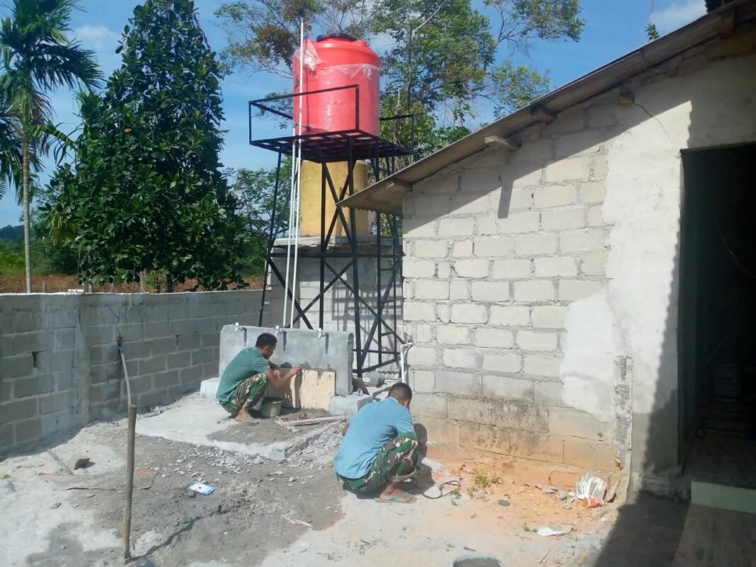 Ketersediaan Air Bersih di Desa Deniang, Upaya TMMD 129 Kodim 0413/Bangka