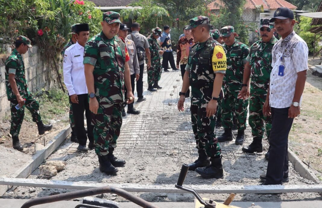 Kunjungan Tim Wasev TNI, TMMD 129 di Kesongo Dapatkan Pujian