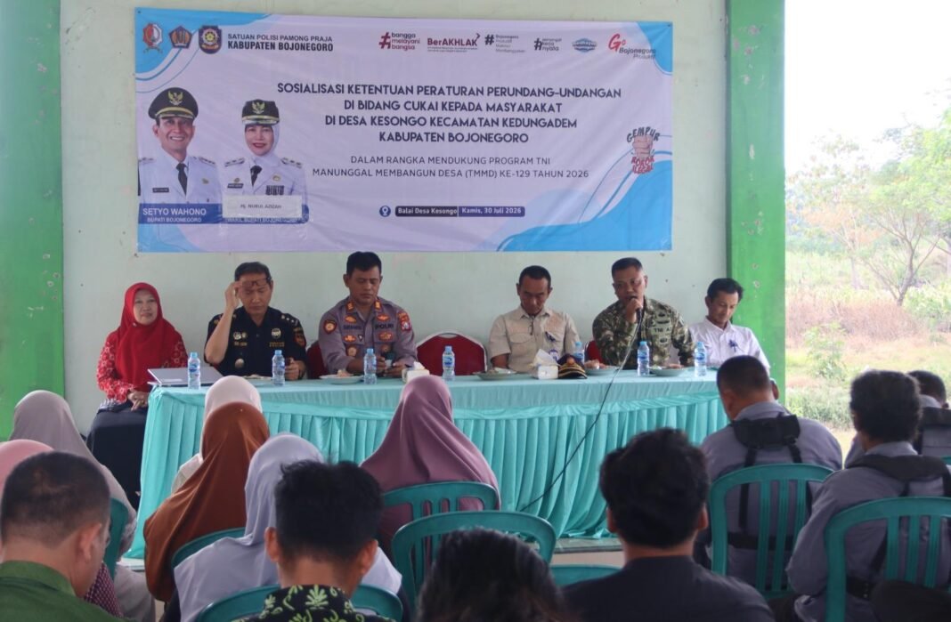 Penguatan Hukum dan Kesejahteraan Masyarakat di TMMD 129 Bojonegoro