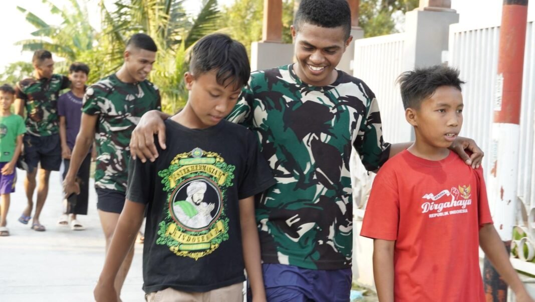 Keceriaan Anak di Jalan Cor Baru TMMD 129: Momen Berharga di Bojonegoro