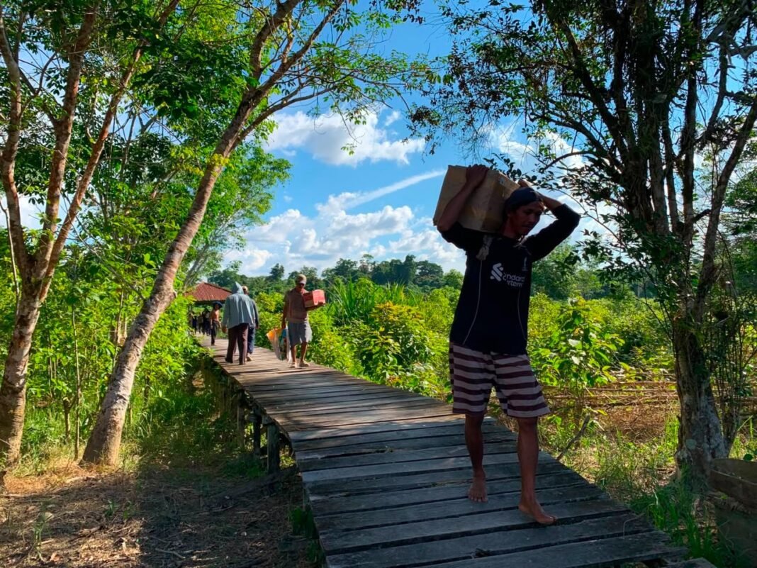 Sungai Sebagai Akses, Satgas TMMD Terus Berjuang