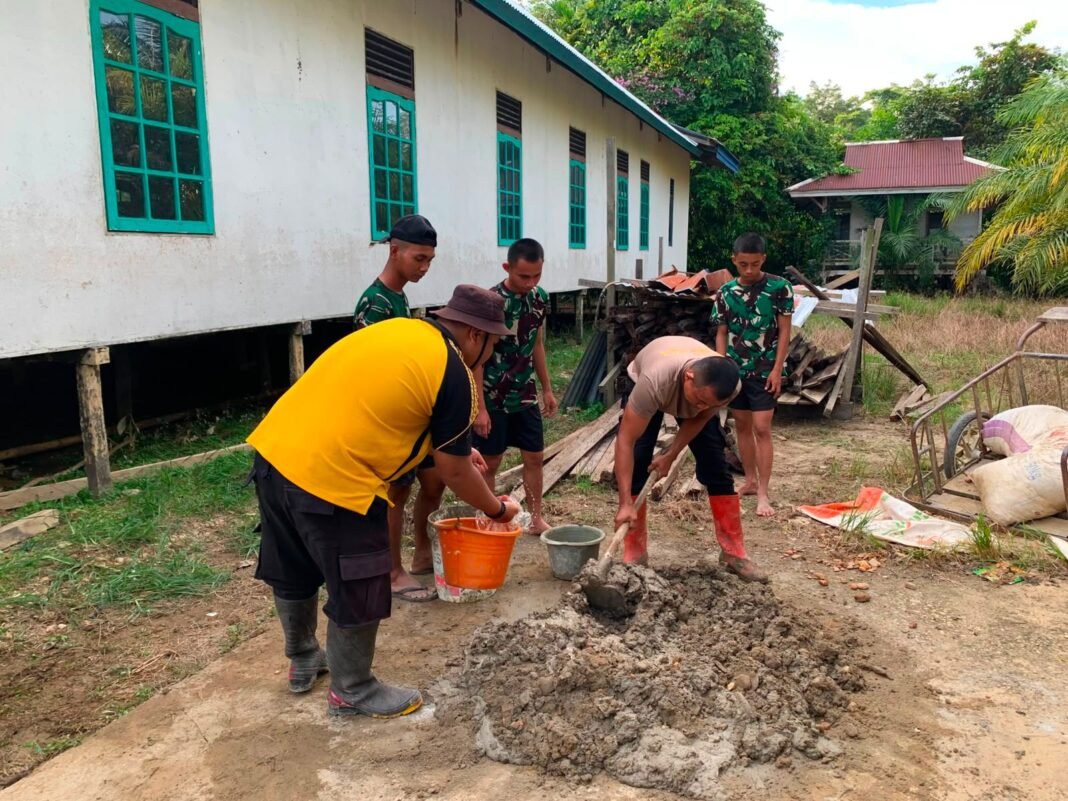 TMMD Ke-129, TNI dan Polri Bersinergi untuk Fasilitas Umum di Ulak Pauk