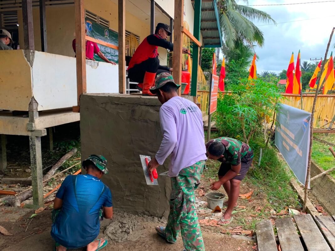 Hadirkan Air Bersih, Satgas TMMD Kodim 1206/Putussibau Fokus Pada Pembangunan Sumur Bor