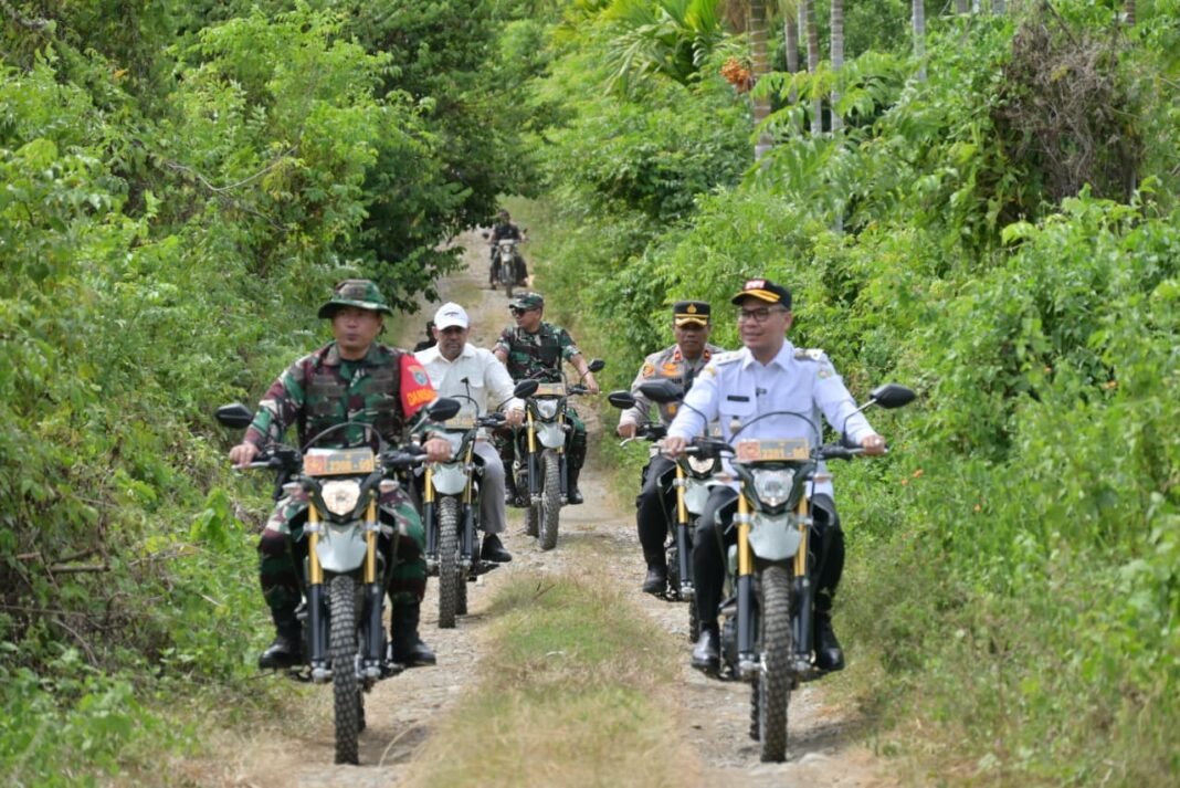 Dandim 0102/Pidie dan Waaster Kasdam IM Tinjau TMMD Ke-129 di Pidie