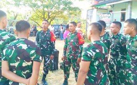 Bola Voli Membangun Kebersamaan: Satgas TMMD 129 Bojonegoro Siap Bertanding