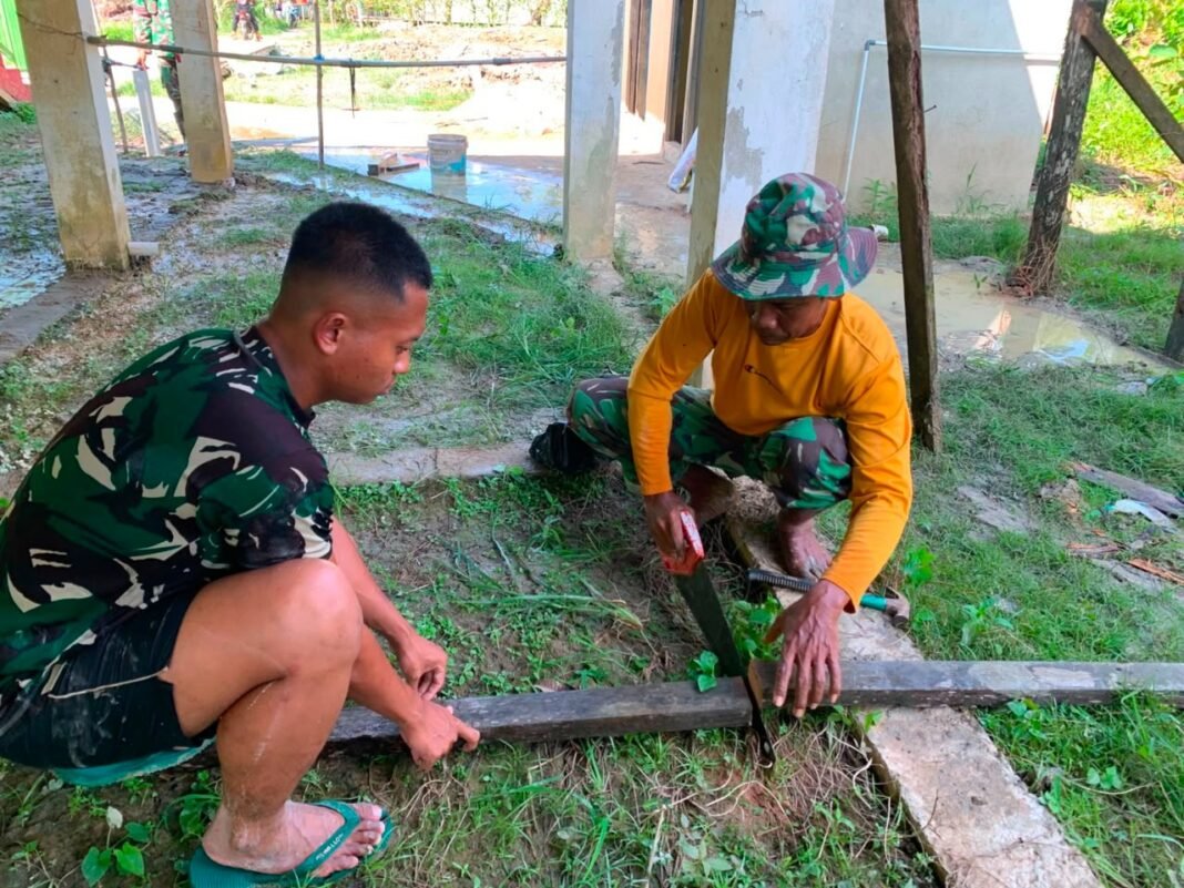 Satgas TMMD Mempercepat Pembangunan Sumur Bor di Kapuas Hulu