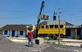Pembangunan Drainase di Dusun Krebet melalui TMMD 129