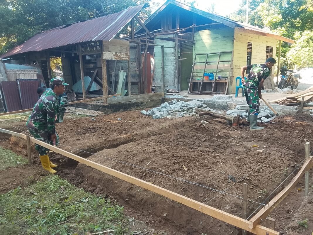 TMMD Ke-129 Kodim 0102/Pidie: Langkah Awal Pembangunan Rumah untuk Nyak Ubit
