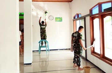 Keberadaan TMMD: Kebersamaan untuk Kebersihan di Kesongo