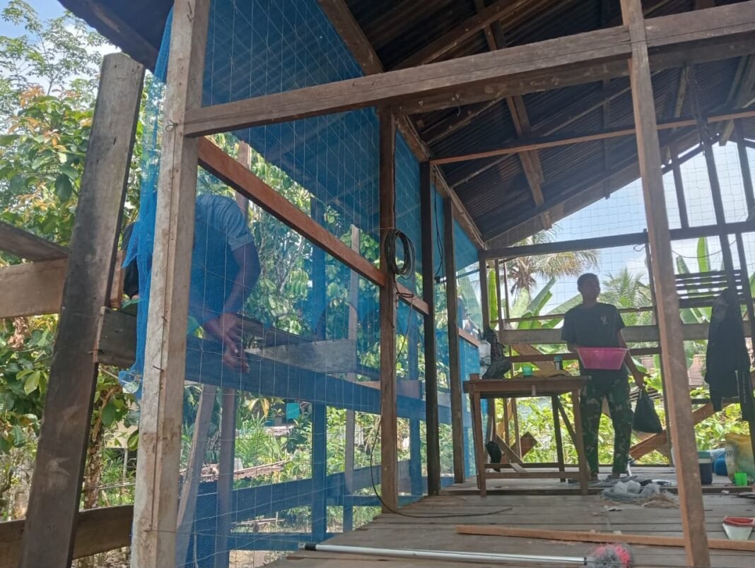 Keberhasilan Rehabilitasi RTLH Ibu Marsiana Menjadi Prioritas Satgas TMMD Kodim 1206/Putussibau