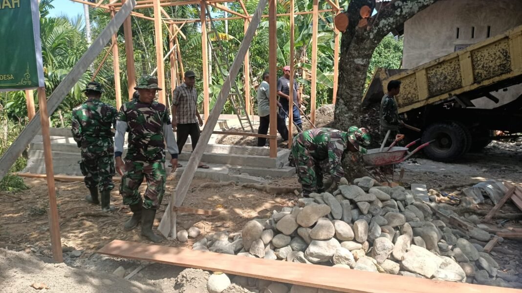 Pembangunan RTLH di Pidie Didukung Material Pasir Baru