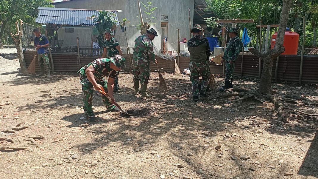 Partisipasi Warga dalam Pembangunan MCK Oleh Satgas TMMD Ke-129
