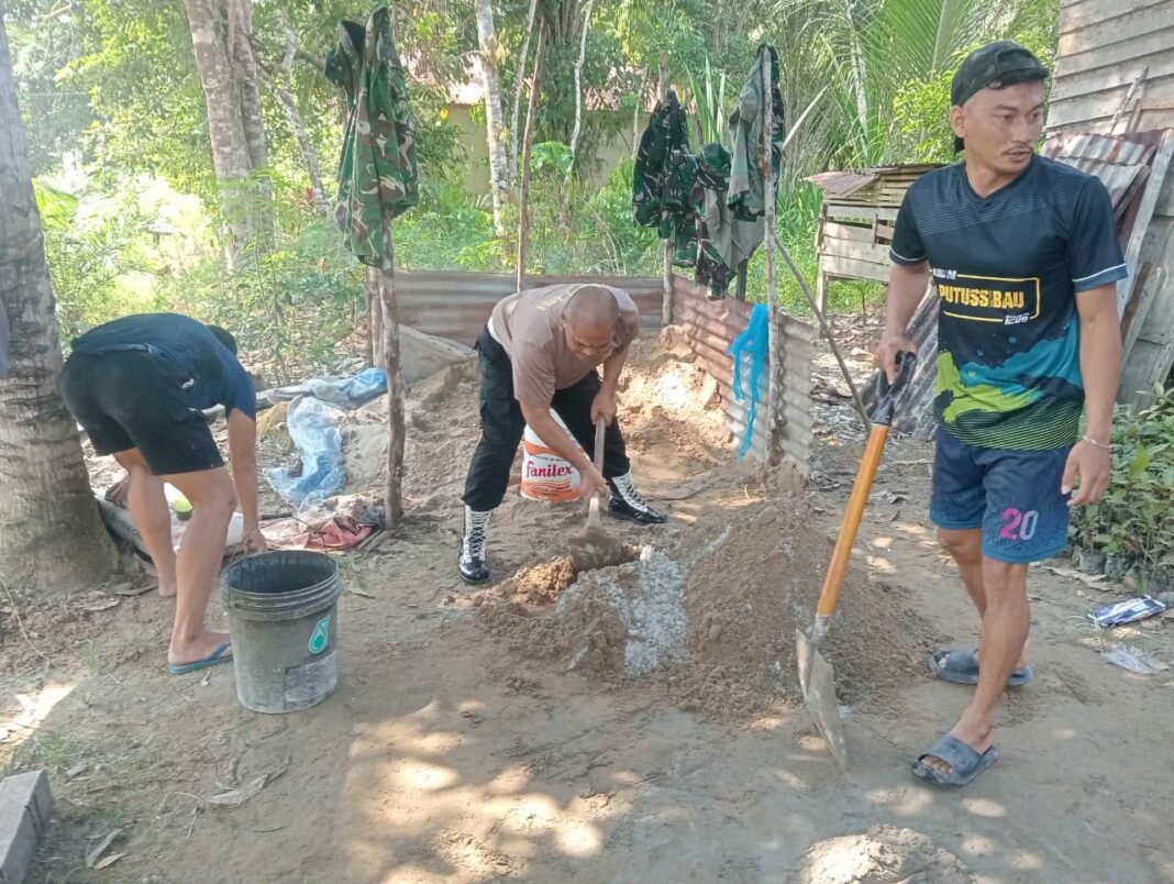 Akselerasi Pembangunan, Satgas TMMD 129 Kodim 1206/Putussibau Tuntaskan Rehabilitasi RTLH
