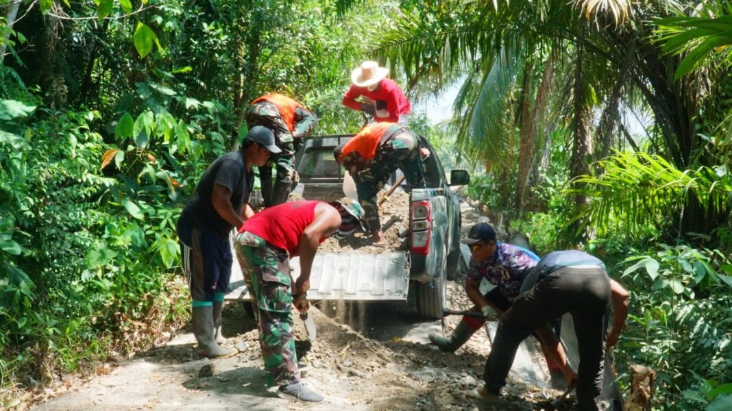 Pembangunan Jalan Desa Bandaraya: TMMD Ke-129 Sukses Tingkatkan Akses