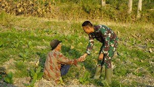 Kedekatan TNI dengan Warga Desa Kesongo, Selasa (23/7/2026)