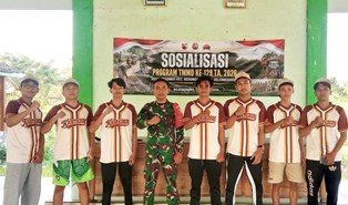 TMMD 129 Kodim 0813 Bojonegoro Gelar Turnamen Voli Desa