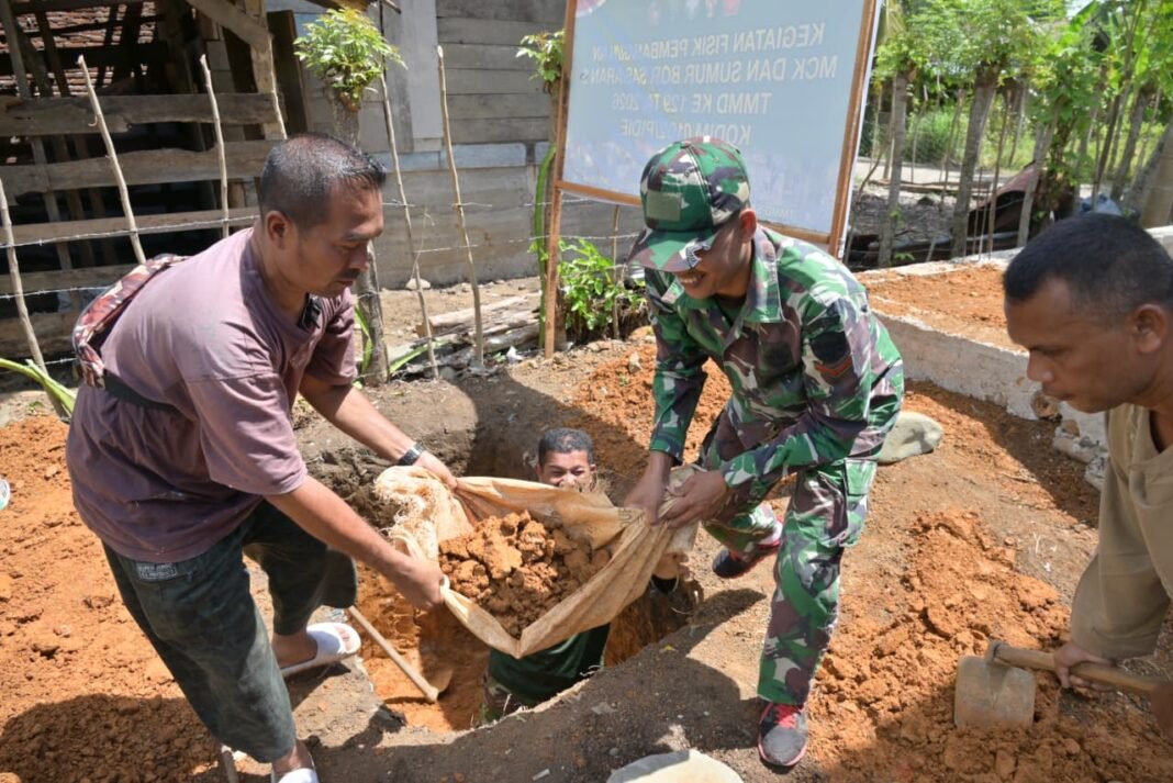 Sinergi Warga dan Satgas TMMD dalam Pembangunan Sanitasi yang Lebih Baik