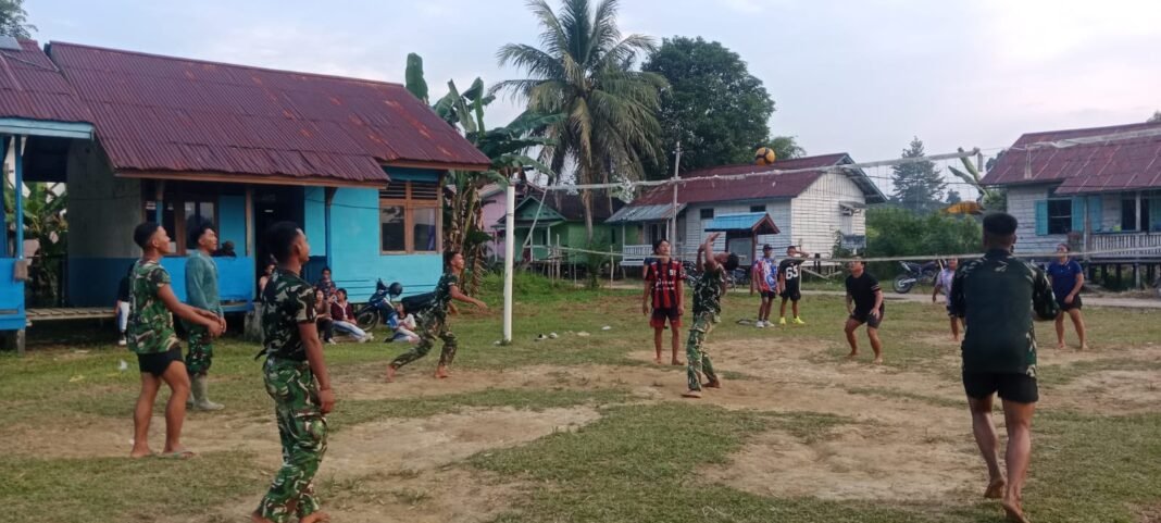 KONTRIBUSI SATGAS TMMD KE-129 KODIM 1206/PUTUSSIBAU DALAM MEMPERERAT HUBUNGAN DENGAN MASYARAKAT