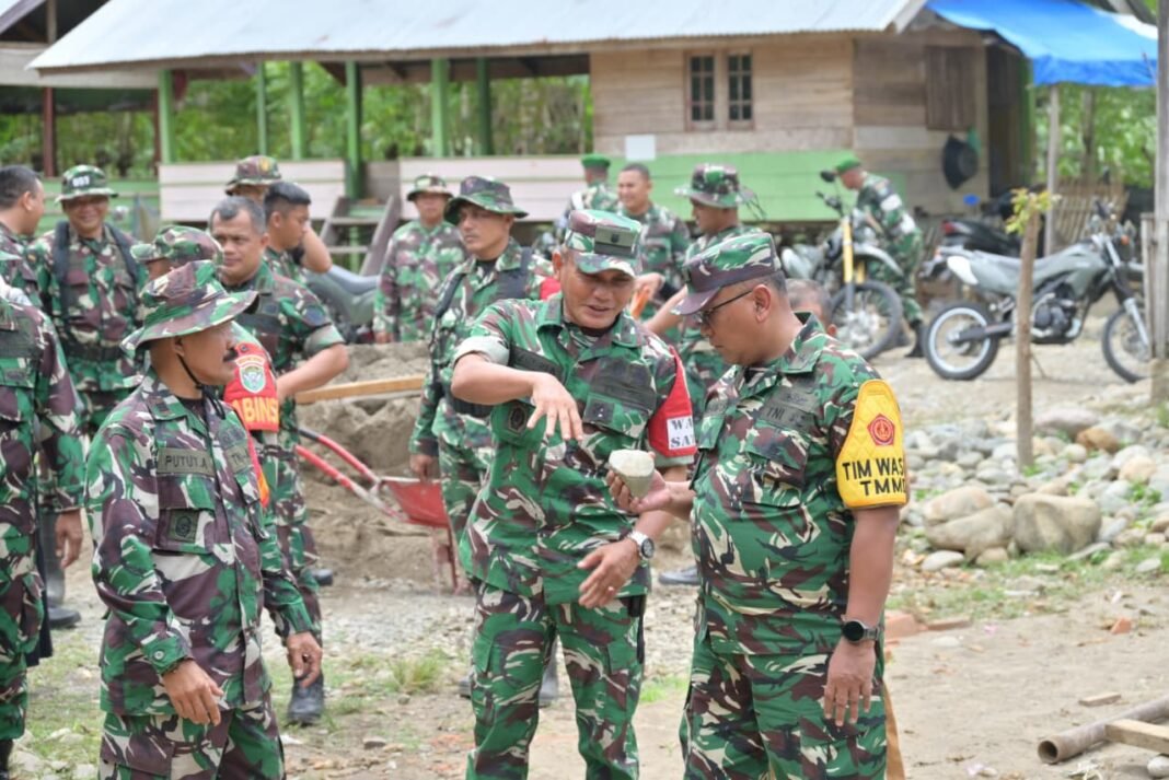 Pengecekan Progres Program TMMD Ke-129 oleh Tim Wasev