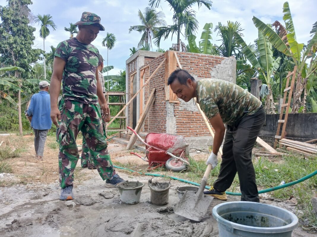 Pembangunan MCK TMMD Ke-129: Progres Mencapai 50 Persen
