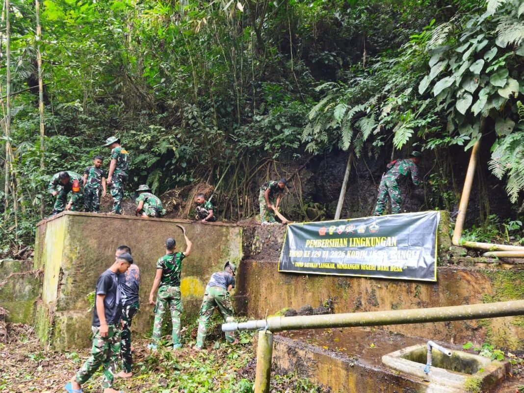Satgas TMMD Gali Kebersamaan, Pembersihan Sumber Air Yeh Tipat