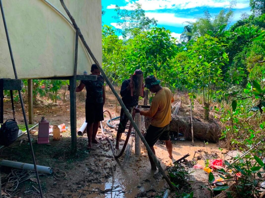 Keberhasilan Sumur Bor di TMMD Ke-129 Kodim 1206 Membawa Harapan Baru