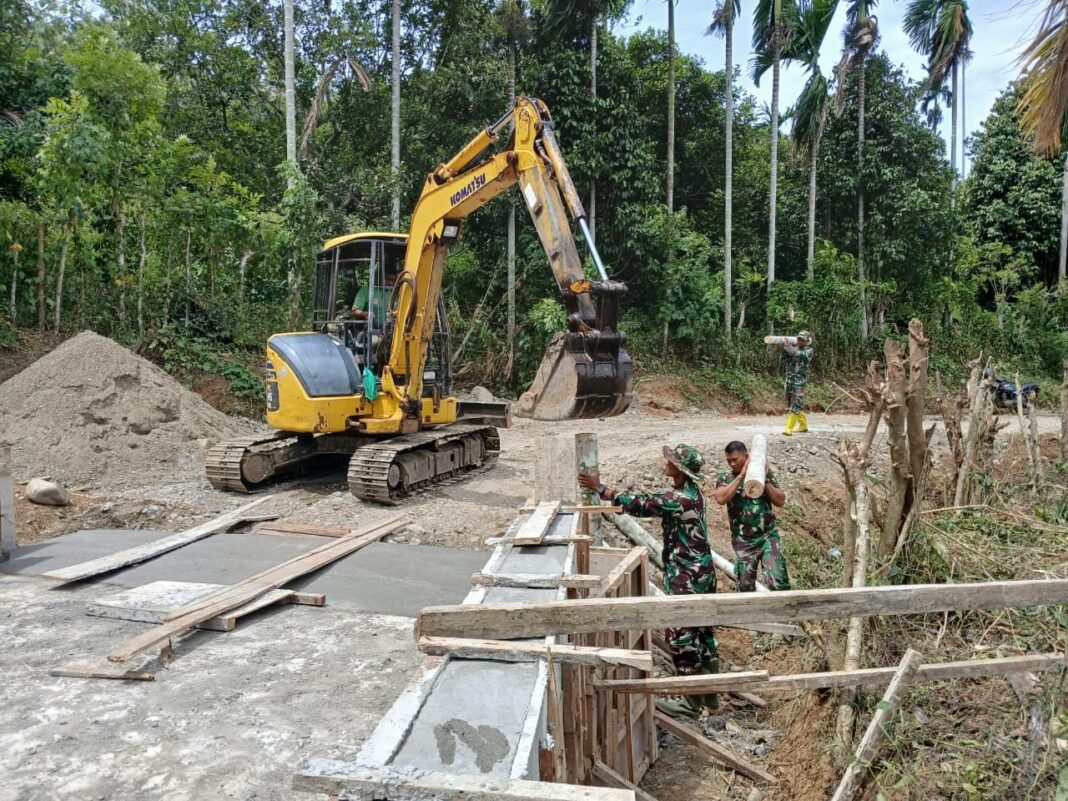 Infrastruktur Pertanian Terus Diperkuat Melalui TMMD Ke-129 Kodim 0102/Pidie