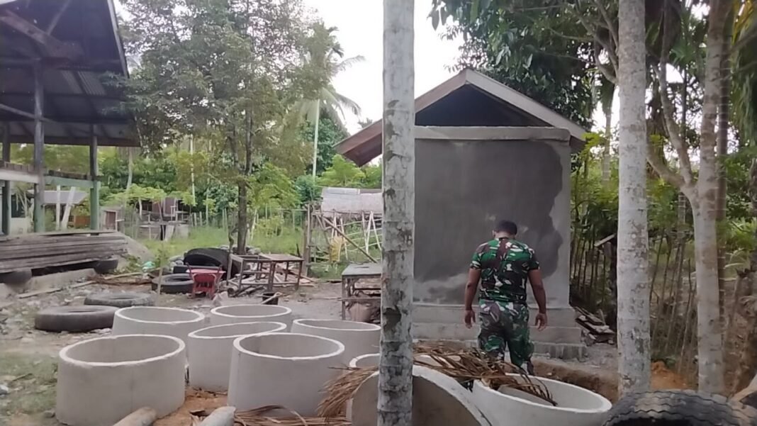 Satgas TMMD Bersama Masyarakat Tingkatkan Fasilitas Sanitasi