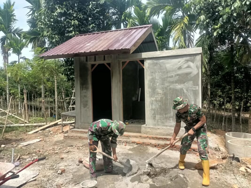 Satgas TMMD ke-129 Akselerasi Pembangunan MCK di Pidie