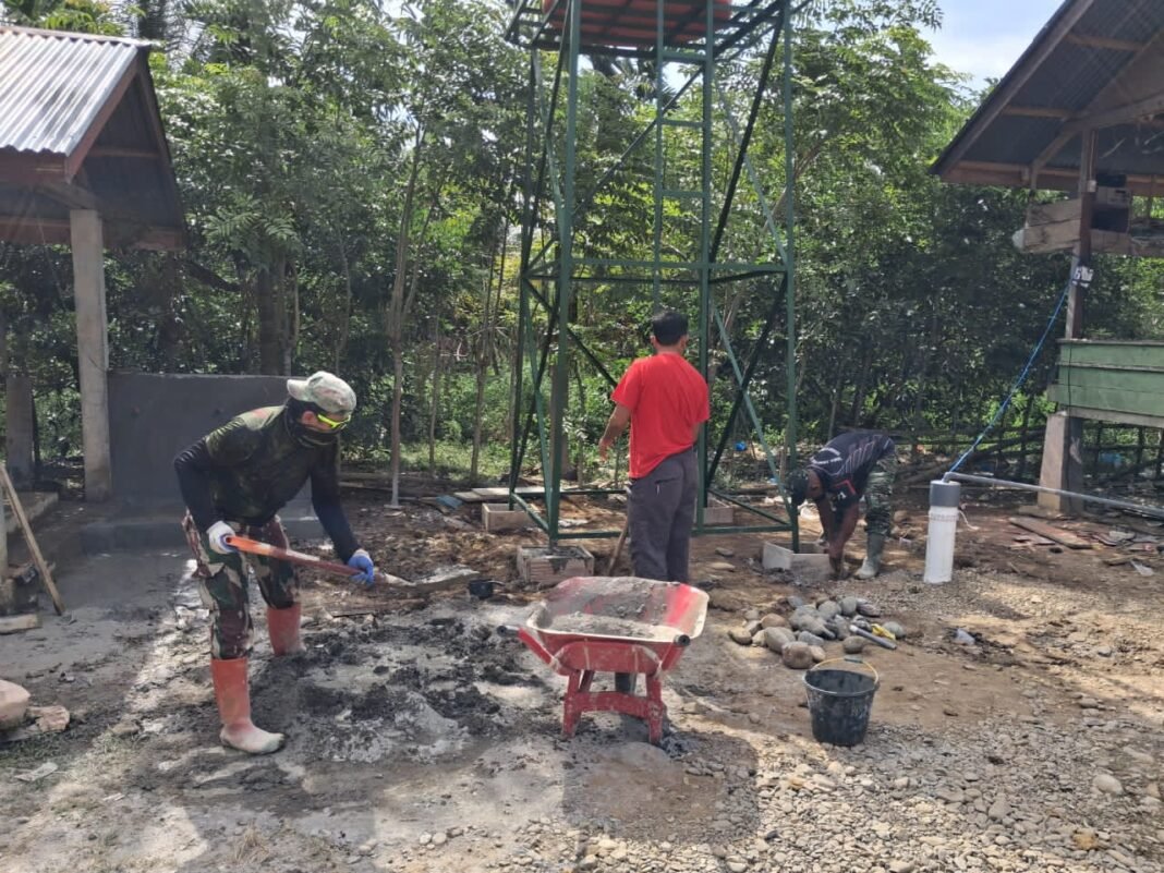 Upaya Satgas TMMD Ke-129 Kodim 0102/Pidie dalam Penyediaan Air Bersih untuk Santri