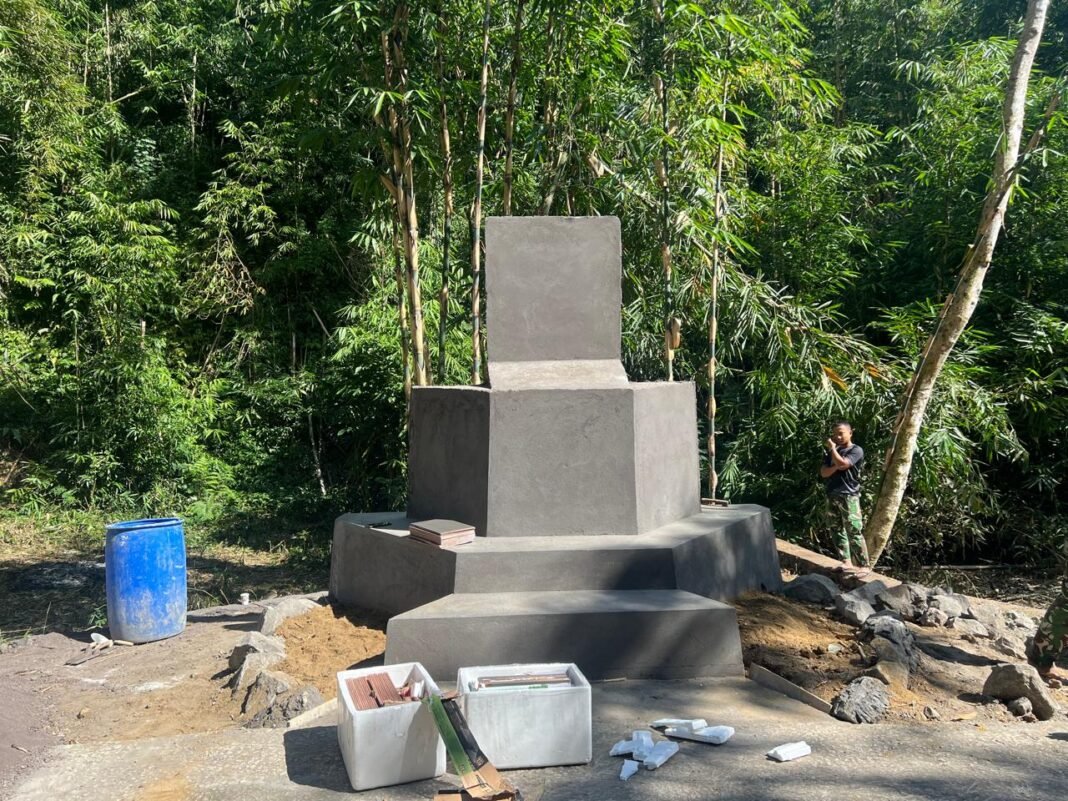 Progres Pembangunan Tugu Prasasti TMMD ke-129 Capai 90 Persen H-2 Sebelum Penutupan