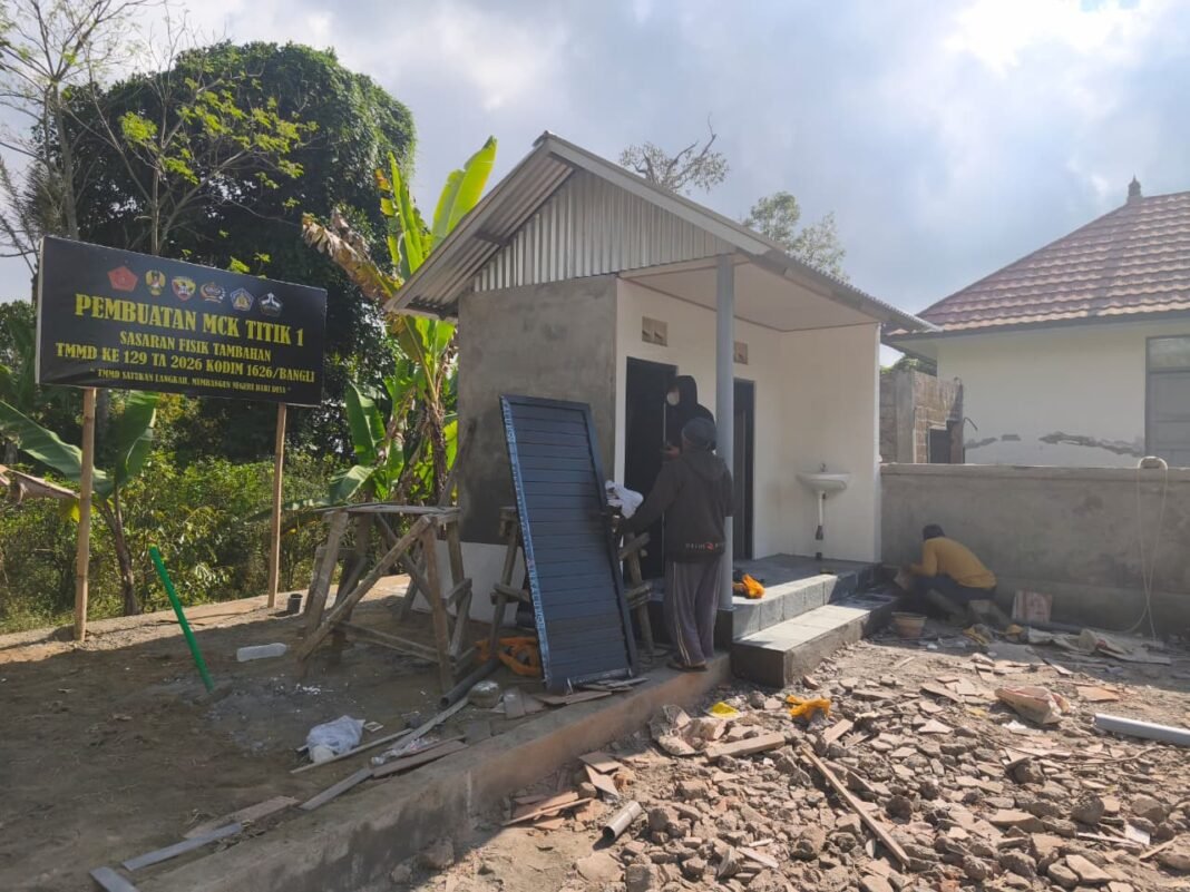 Pembangunan MCK di Sekardadi Selesai, Satgas TMMD Capai Target