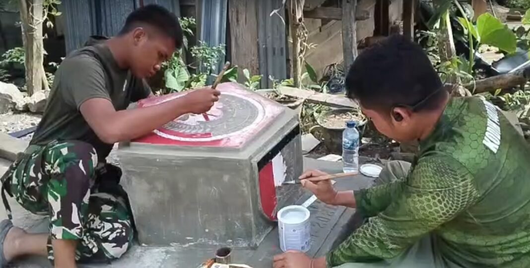 Satgas TMMD ke-129 Kodim 1407/Bone Selesaikan Pembuatan Prasasti RTLH