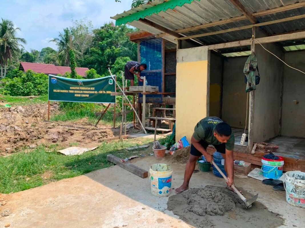 Dukungan TMMD Ke-129: Fasilitas MCK untuk Jamaah Masjid Al-Hidayah