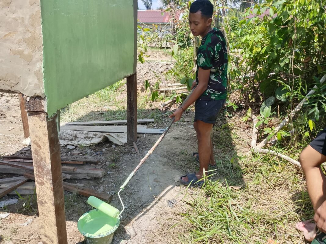 Tahap Akhir MCK Masjid Al-Hidayah, Satgas TMMD Ke-129 Fokus Siapkan Sarana bagi Jamaah