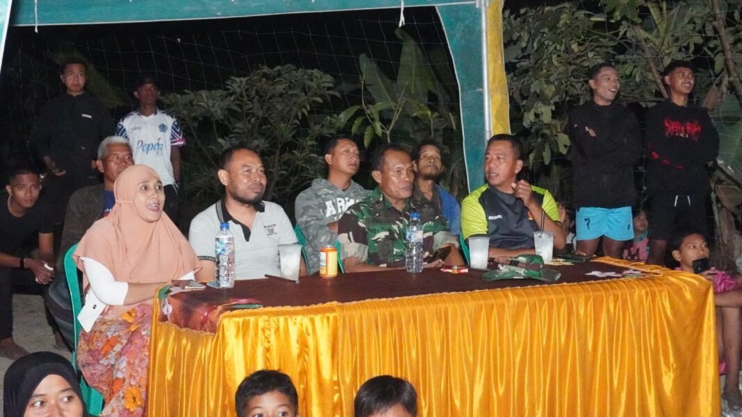 Kemeriahan Laga Final Voli TMMD 129 Disambut Antusias Warga Tlemang