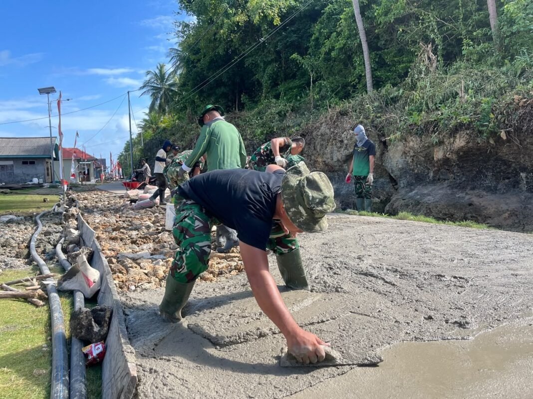 Perkembangan Pekerjaan Rabat Beton Di Desa Polewali