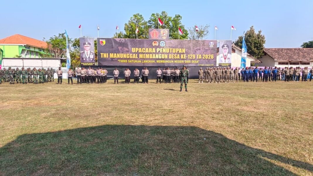 Kegiatan TMMD 129 Resmi Ditutup, Masyarakat Lamongan Sambut Dengan Antusias
