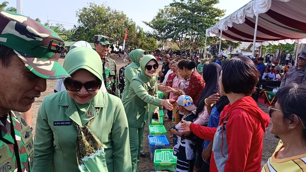 Dukungan TNI kepada Desa Deniang Melalui Program TMMD