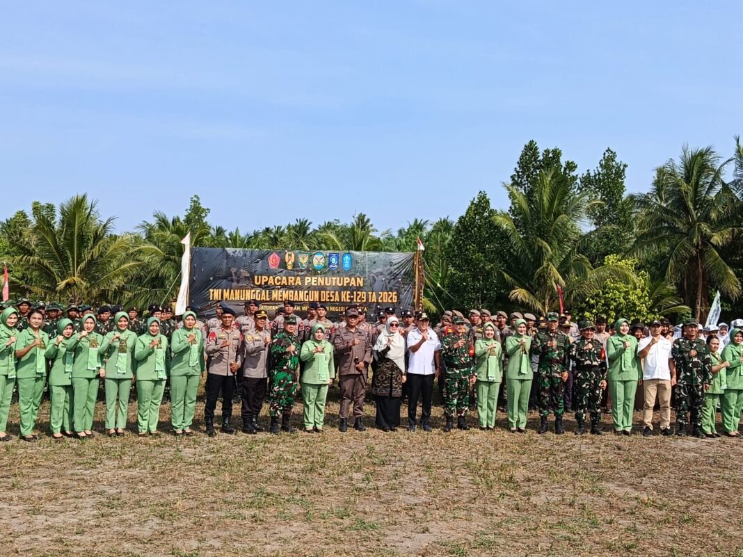 Pangdam II/Sriwijaya Tutup TMMD ke-129, Tekankan Pentingnya Kemanunggalan TNI dan Rakyat