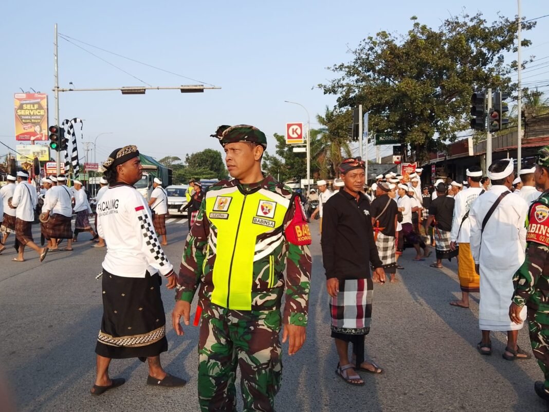 Jaga Tradisi dan Kebersamaan Optimalkan Binter, Letkol Sidik Pramono Terjunkan Babinsa Kawal Kegiatan Keagamaan