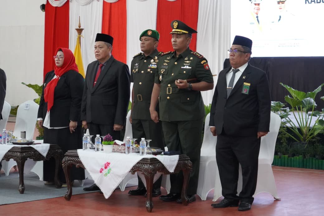 Acara Pengukuhan Paskibraka 2026 Dihadiri Kasiops Kasrem 102/Pjg