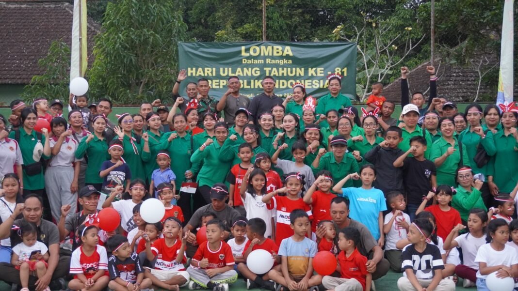 Kodim 1626/Bangli Gelar Lomba Ceria dalam Rangka HUT Ke-81 RI
