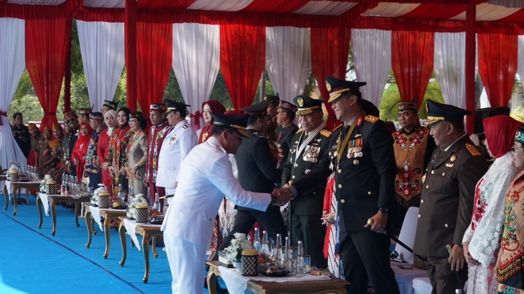 Kegiatan Upacara HUT ke-81 RI di Kalimantan Tengah