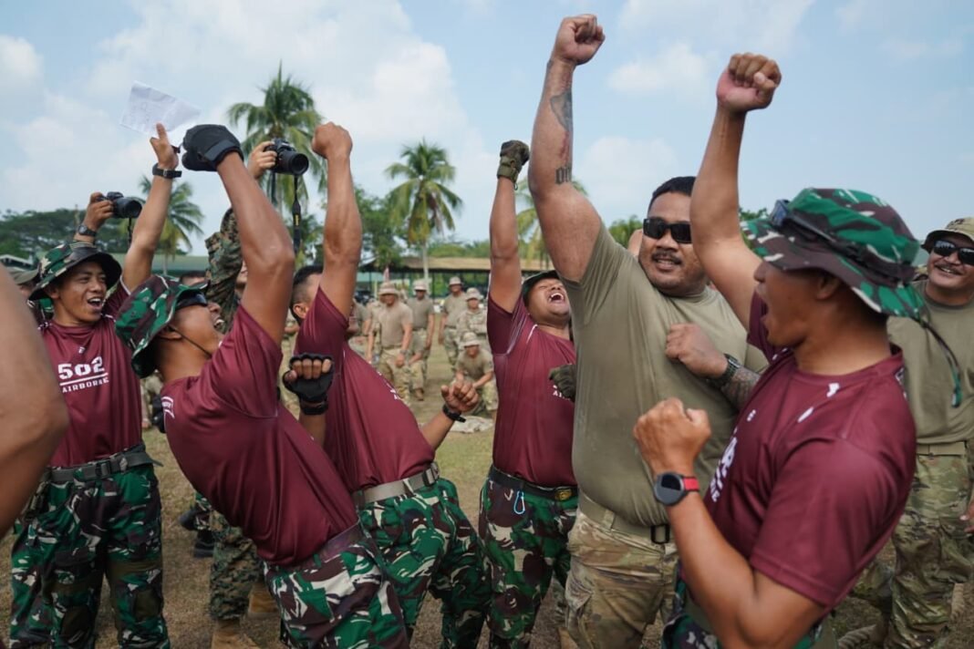 TNI AD dan US Army Rayakan HUT ke-81 RI dengan Berbagai Perlombaan
